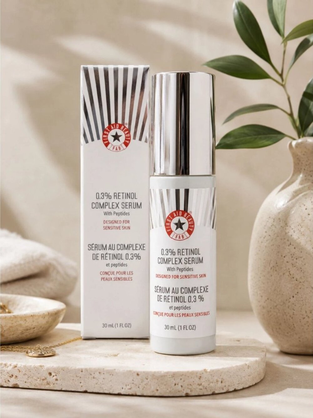 FAB Ultra Repair Retinol Serum with 0.3% Retinol Complex + Peptides NIB